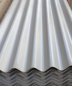 4001 - لوح فيرا مموج رمادي 3 طبقات ( PVC ) (1.0X5.47) البيع باللوح