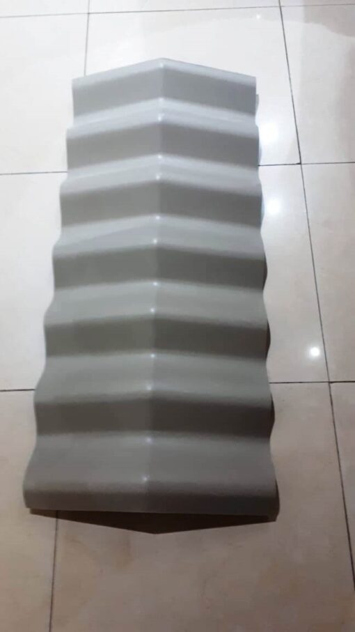 4022 - طربوش علوي فيرا مموج ( Top Ridge ) رمادي