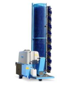 2007 - جهاز إيطالي لغسيل الباصات شامل مع السطح مع بكرة خرطوم ضغط عالي لغسيل العجلات مع قاعدة قيادة للعامل